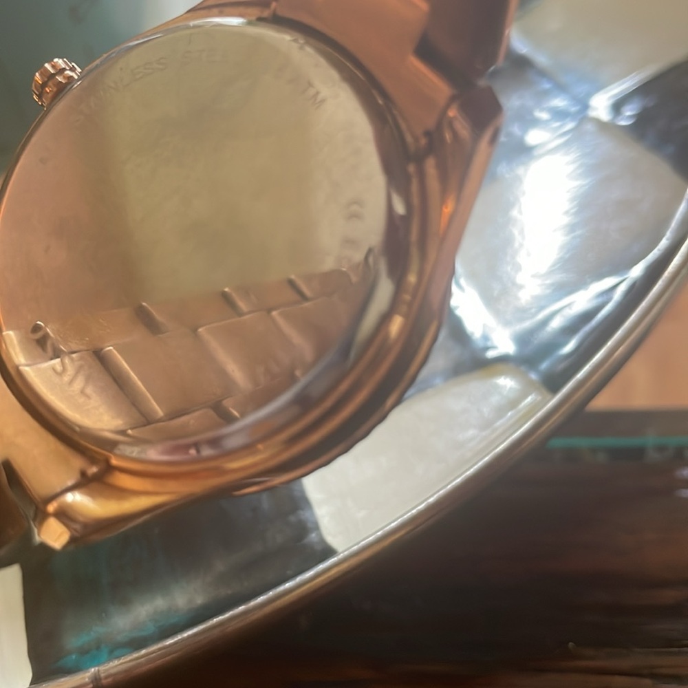 Fossil Rose Gold Watch with Crystal Embellishments - Picture 4 of 5